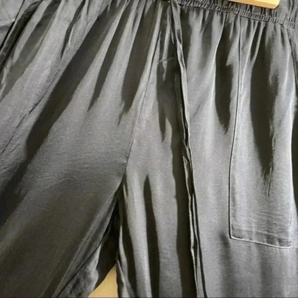 young fabulous & broke satin navy blue joggers Large NWOT - Picture 5 of 7
